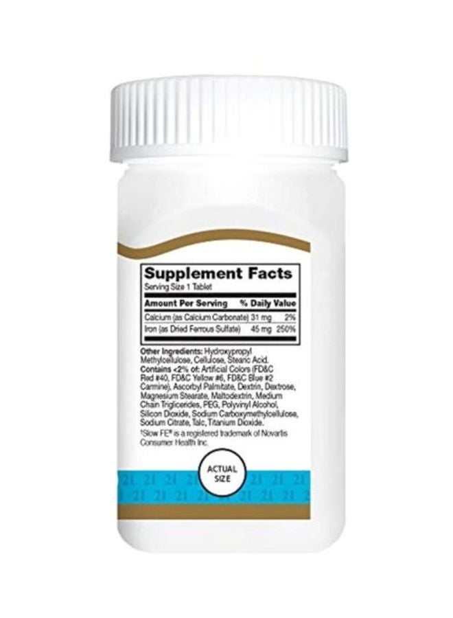 21st Century Slow Release Iron Mineral Supplement - 60 Tablets - Image 3